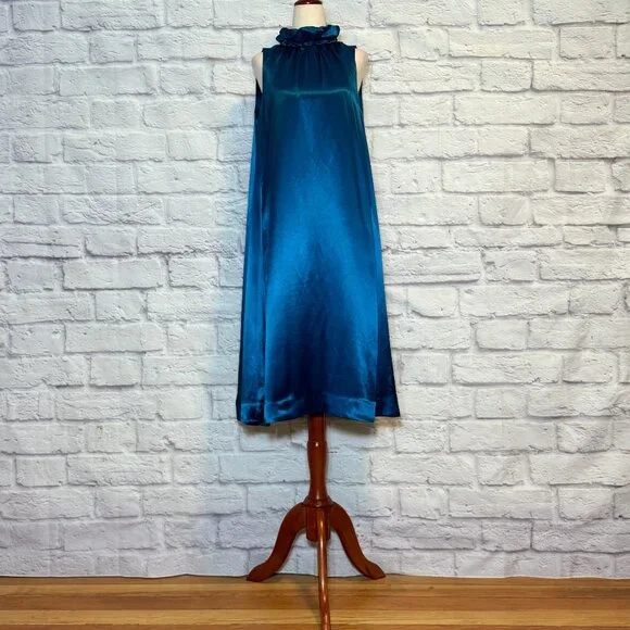 COS | Dresses | Cos Teal Satin Midi Dress | Poshmark COS | Dresses | Cos Teal Satin Midi Dress | Poshmark